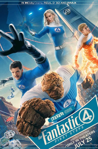Afiche de la película Los 4 Fantásticos del año 2025