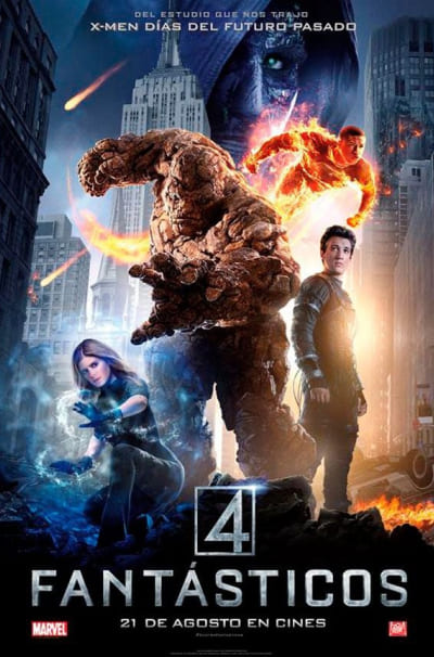 Afiche de la película Los 4 Fantásticos del año 2020