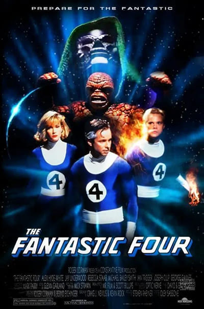 Afiche de la película Los 4 Fantásticos del año 1990